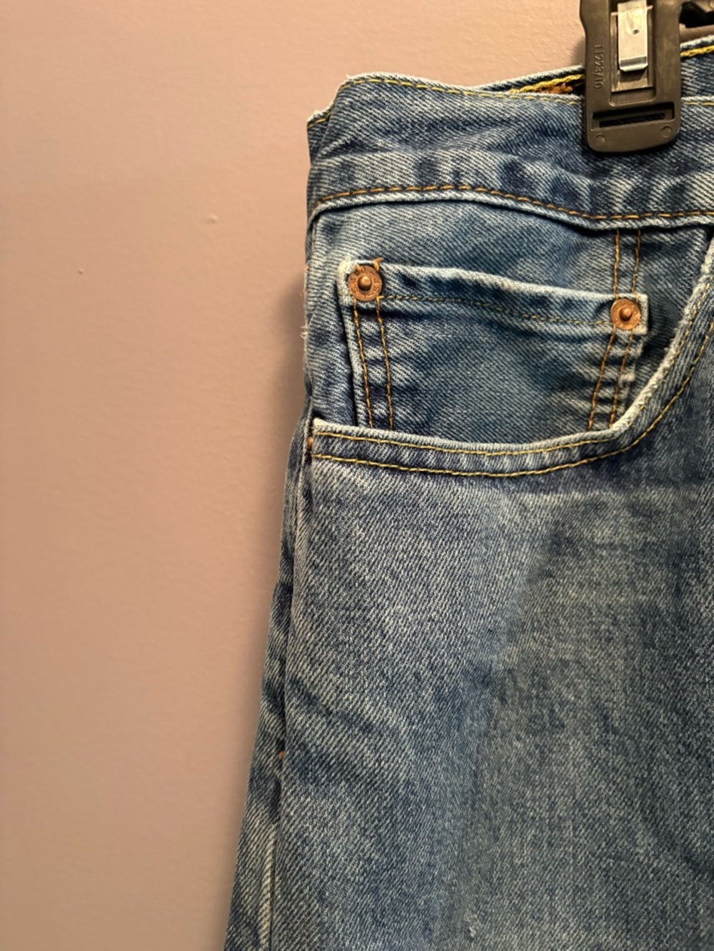 Levi's Light Blue Straight Jeans - Picture 7 of 12